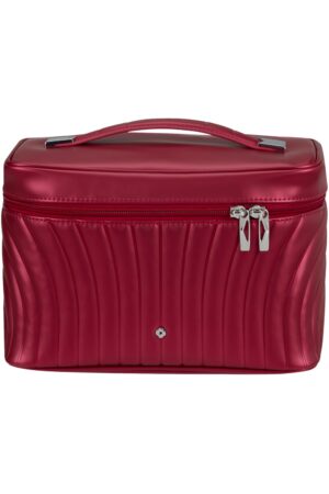 C-LITE TOILET KIT BEAUTY CASE CHILI RED