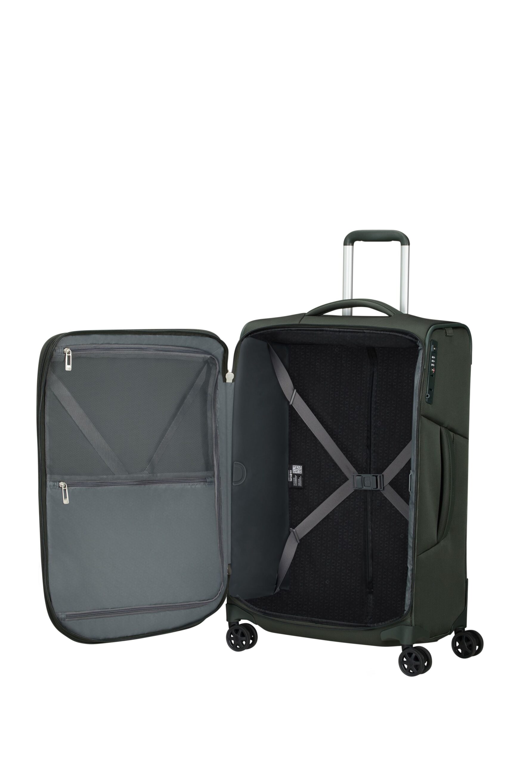 Maleta Spinner RESPARK 67 cm Exp Forest Green | Maletas, Mochilas, Bolsos, Equipaje y Accesorios en Canarias - Pelkbags - Estilo y calidad para cada viaje - 3 Maleta Spinner RESPARK 67 cm Exp Forest Green