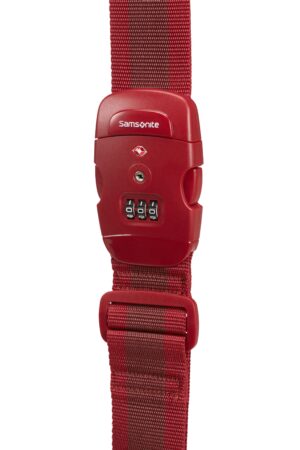 GLOBAL TA LUGGAGE STRAP/TSA LOCK RED