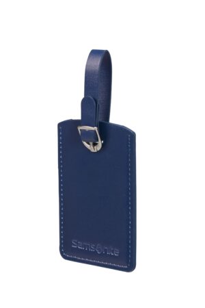 GLOBAL TA RECTANGLE LUGGAGE TAG X2 MIDNIGHT BLUE