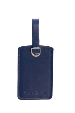 GLOBAL TA RECTANGLE LUGGAGE TAG X2 MIDNIGHT BLUE