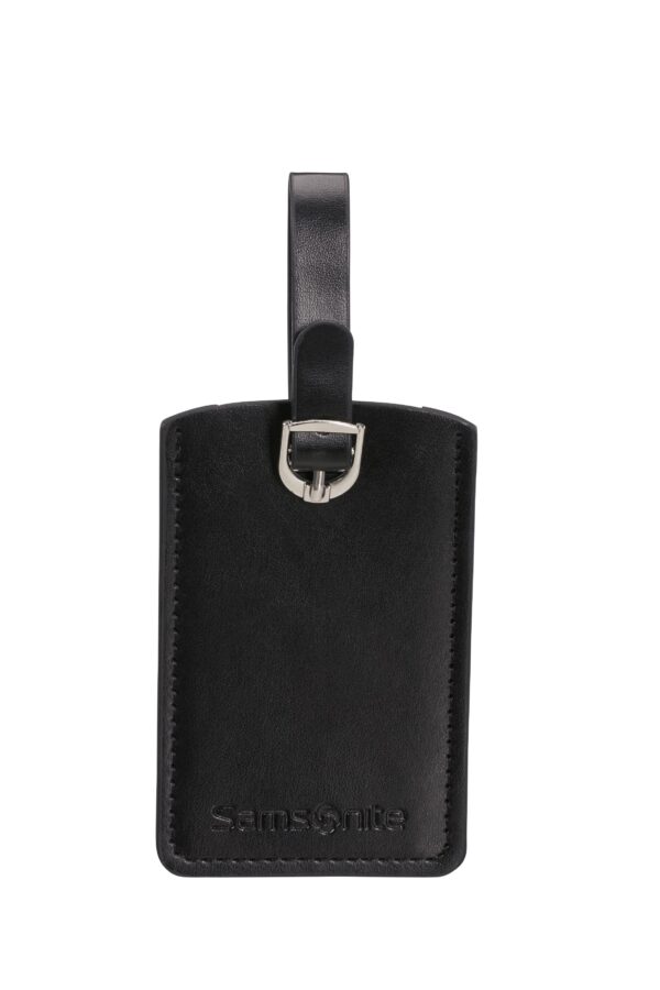 GLOBAL TA RECTANGLE LUGGAGE TAG X2 BLACK