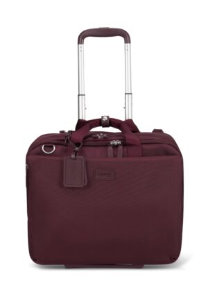 LIPAULT 4BIX ROLLING TOTE BORDEAUX