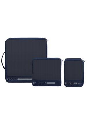 PACK-SIZED SET OF 3 PACKING CUBES NAVY