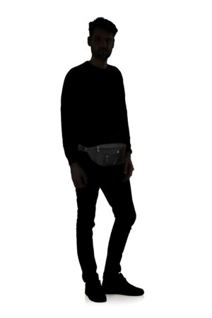 SACKSQUARE WAIST BAG BLACK