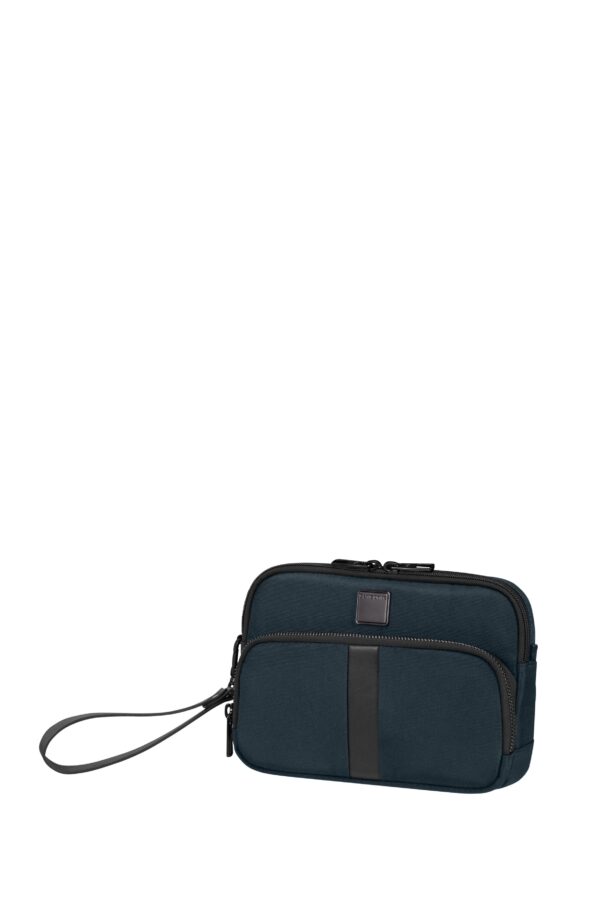 SACKSQUARE TRAVEL CLUTCH BLUE