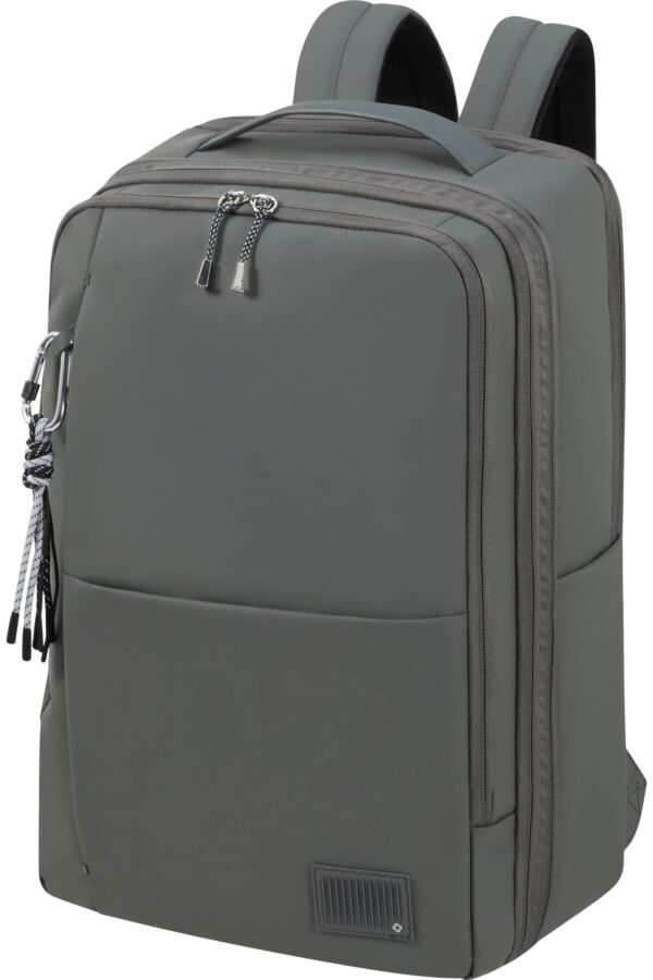 WANDER LAST BACKPACK 15.6" + CL. COMP GUNMETAL GREEN