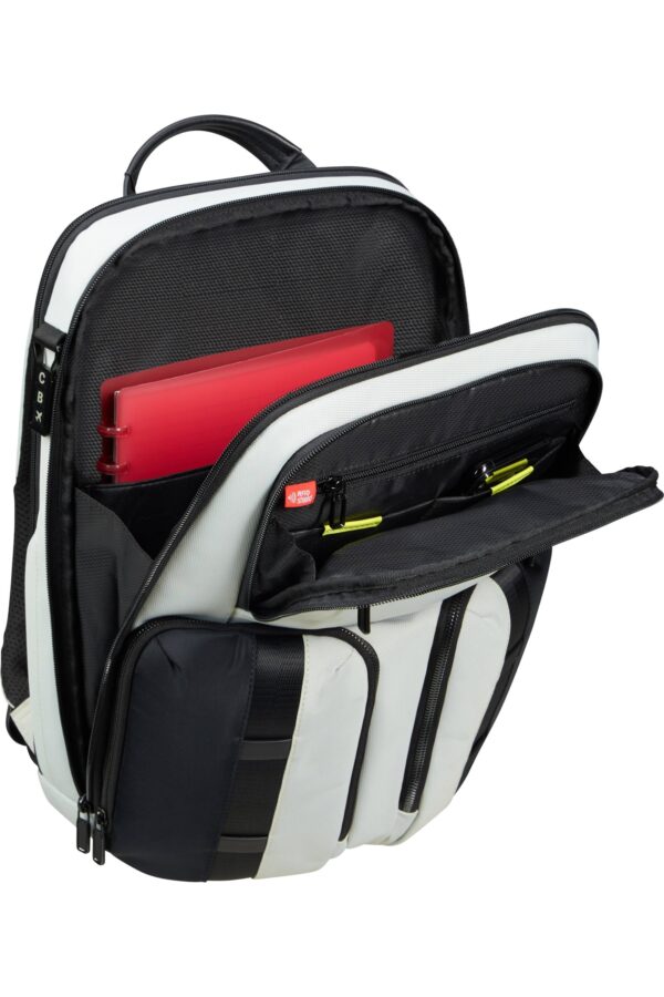 URBAN-EYE BACKPACK 15.6" 2 POCKETS LIGHT GREY/LIME