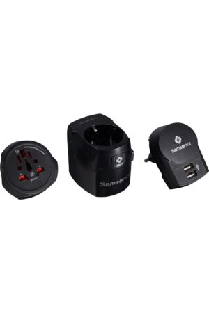 GLOBAL TA WORLD ADAPTOR PRO 3-P+USB BLACK