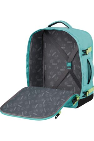 TAKE2CABIN CASUAL BACKPACK MS DUSTY TURQUOISE/LIME