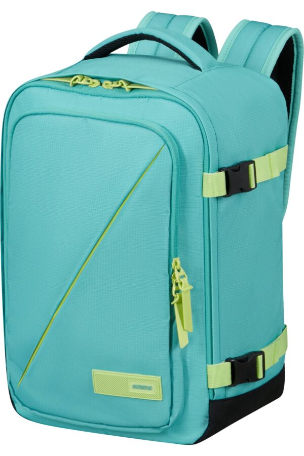 TAKE2CABIN CASUAL BACKPACK S DUSTY TURQUOISE/LIME