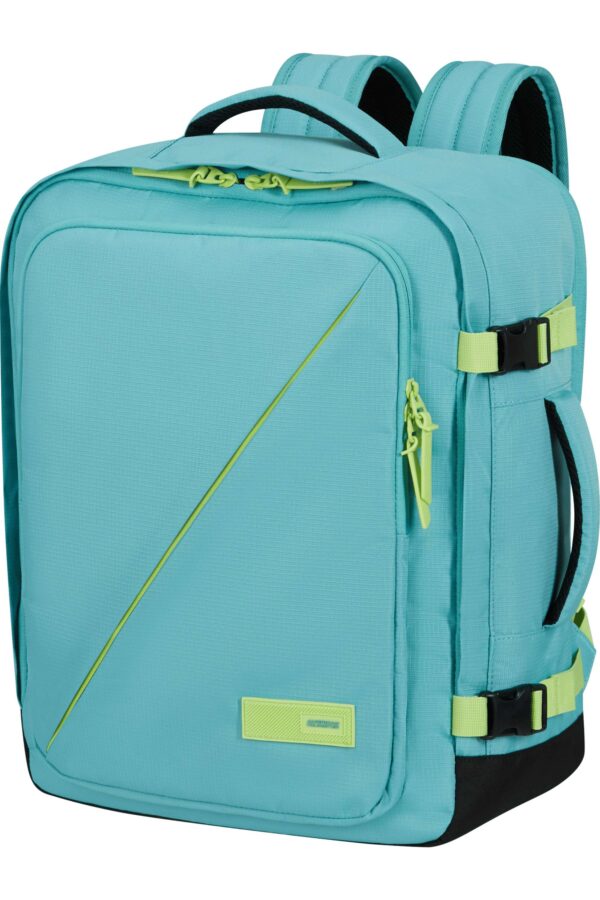 TAKE2CABIN CASUAL BACKPACK M DUSTY TURQUOISE/LIME