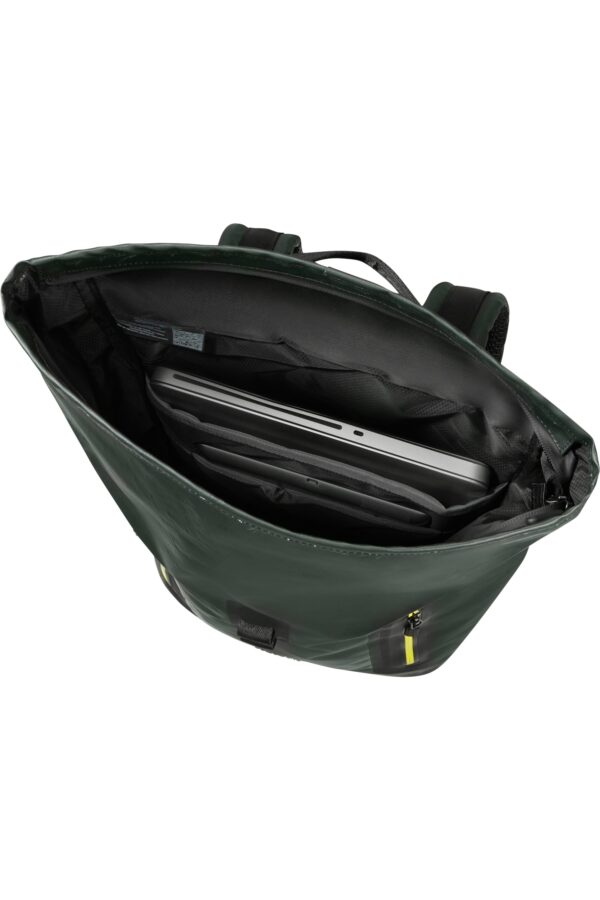 COATIFY BIZ ROLLTOP BACKPACK 15.6" TEAL/LIME