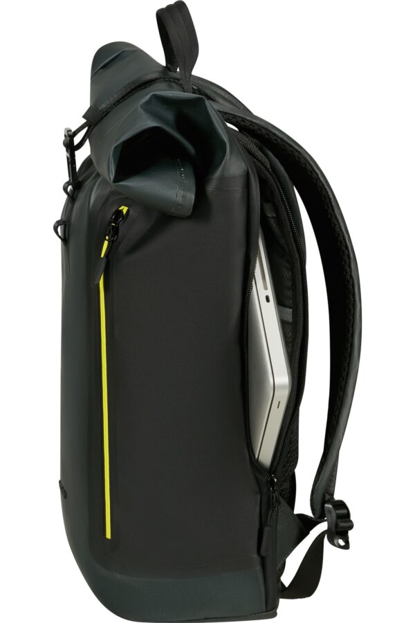 COATIFY BIZ ROLLTOP BACKPACK 15.6" TEAL/LIME