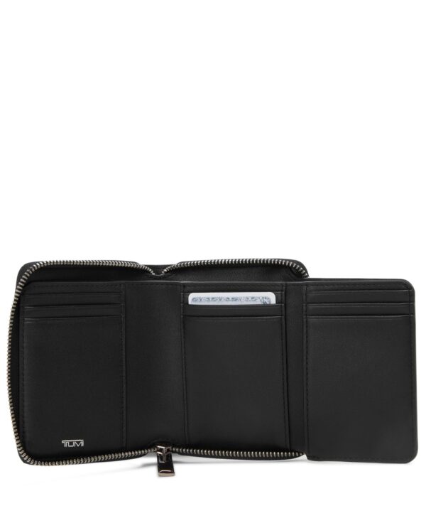Cartera Belden Slg Trifold Zip-Around Wallet NA Compliant Black/Gunmetal