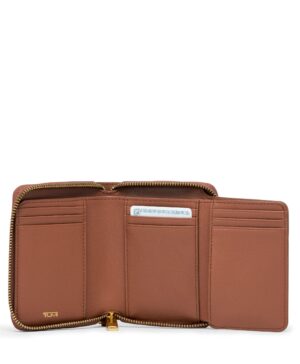 Cartera Belden Slg Trifold Zip-Around Wallet NA Compliant Sienna