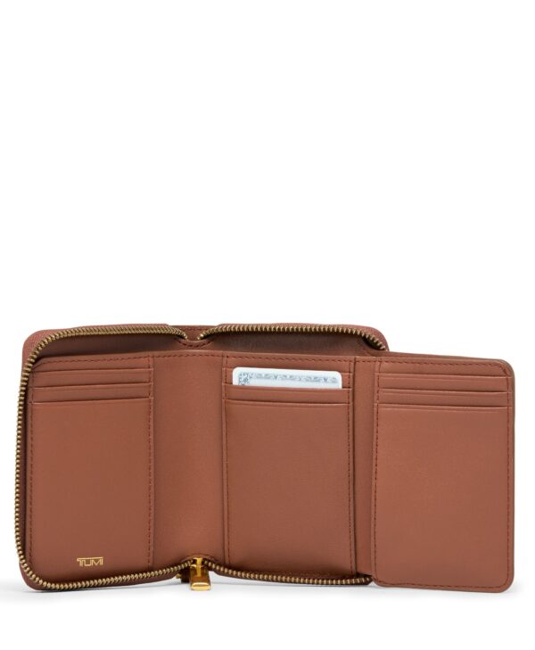 Cartera Belden Slg Trifold Zip-Around Wallet NA Compliant Sienna