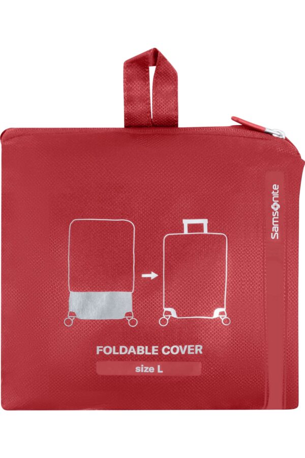 Funda para maleta TA REVOLUTION Foldable Luggage cover L Red