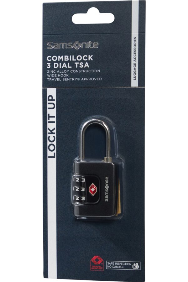 Accesorio de viaje TA REVOLUTION Combilock 3 Dial Tsa Black