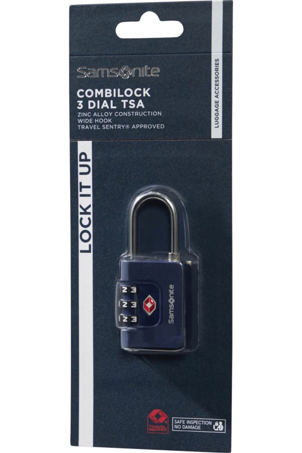 Accesorio de viaje TA REVOLUTION Combilock 3 Dial Tsa Midnight Blue
