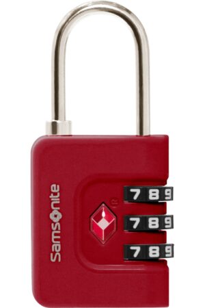 Accesorio de viaje TA REVOLUTION Combilock 3 Dial Tsa Red