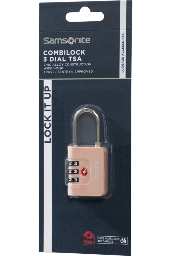 Accesorio de viaje TA REVOLUTION Combilock 3 Dial Tsa Rose