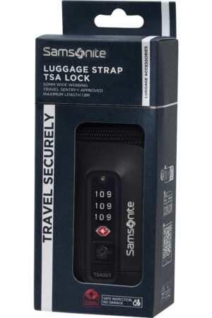 Accesorio de viaje TA REVOLUTION Luggage Strap/TSA lock Black