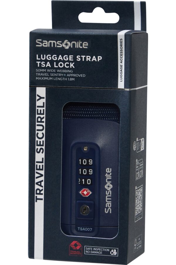 Accesorio de viaje TA REVOLUTION Luggage Strap/TSA lock Midnight Blue