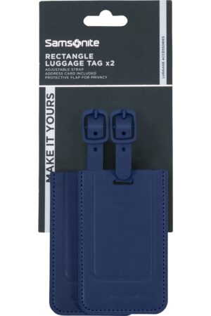 Accesorio de viaje TA REVOLUTION Rectangle Luggage Tag x 2 Midnight Blue