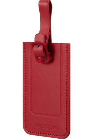 Accesorio de viaje TA REVOLUTION Rectangle Luggage Tag x 2 Red