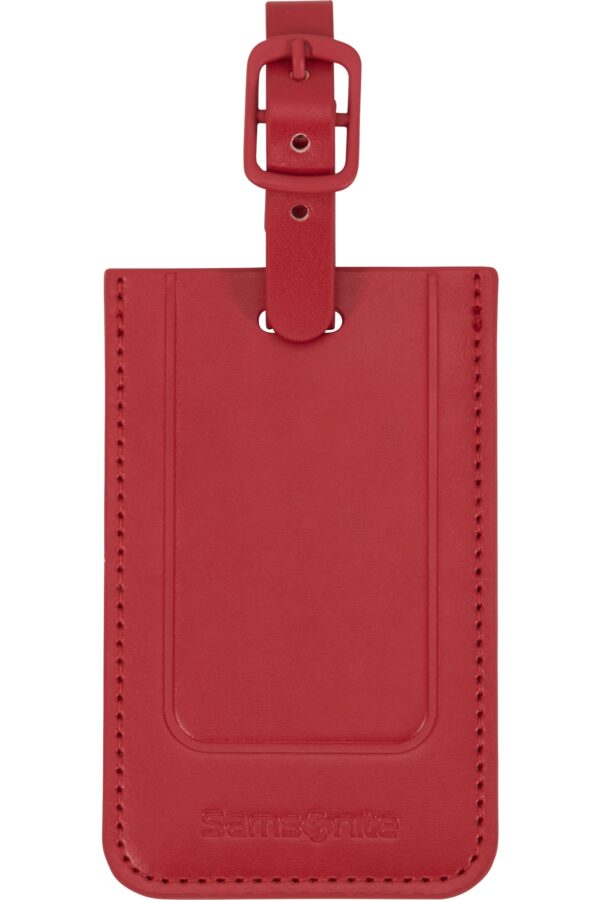 Accesorio de viaje TA REVOLUTION Rectangle Luggage Tag x 2 Red