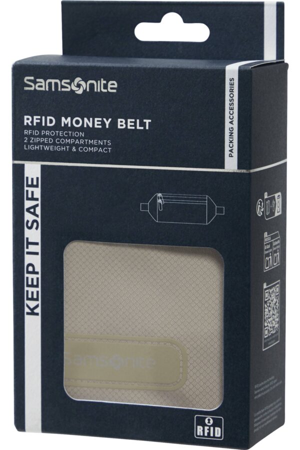 Accesorio de viaje TA REVOLUTION Rfid Money Belt Eclipse Grey