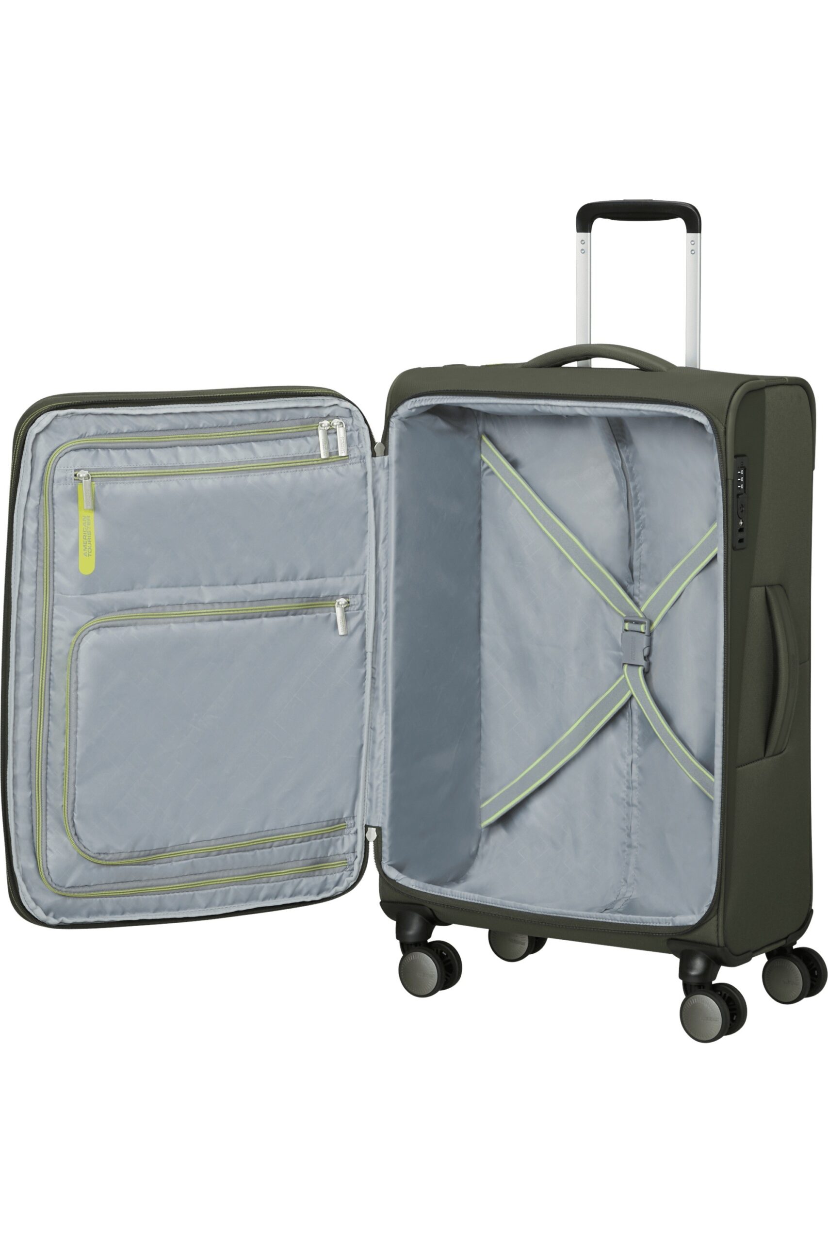 Maleta Spinner WANDERLITE M Exp Dark Khaki | Maletas, Mochilas, Bolsos, Equipaje y Accesorios en Canarias - Pelkbags - Estilo y calidad para cada viaje - 3 Maleta Spinner WANDERLITE M Exp Dark Khaki