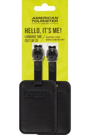 Accesorio de viaje TRAVEL ACCESSORIES Luggage Tag x 2 Black