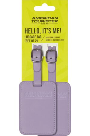 Accesorio de viaje TRAVEL ACCESSORIES Luggage Tag x 2 Digital Lavender