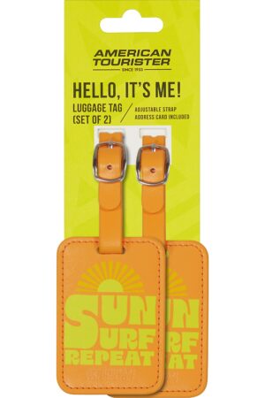 Accesorio de viaje TRAVEL ACCESSORIES Luggage Tag x 2 Print Sun Surf Repeat