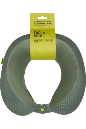 Accesorio de viaje TRAVEL ACCESSORIES Travel Pillow Memory Foam Olive/Lime