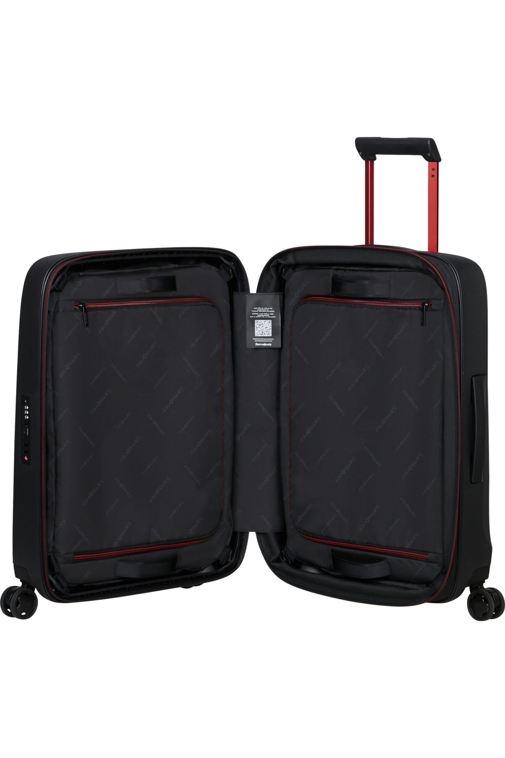 Maleta Spinner ESSENS 55 cm Exp Zip Charcoal/Red | Maletas, Mochilas, Bolsos, Equipaje y Accesorios en Canarias - Pelkbags - Estilo y calidad para cada viaje - 3 Maleta Spinner ESSENS 55 cm Exp Zip Charcoal/Red