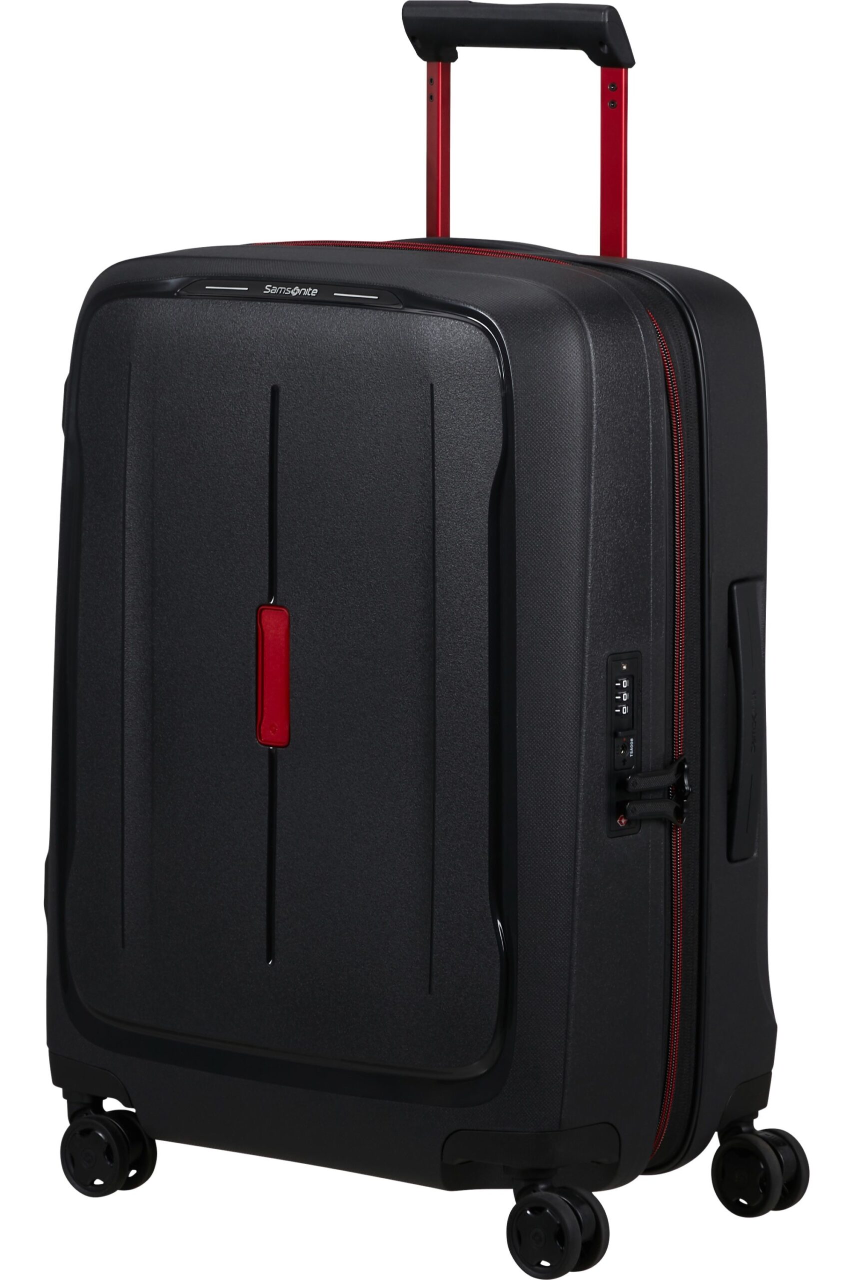 Maleta Spinner ESSENS 55 cm Exp Zip Charcoal/Red | Maletas, Mochilas, Bolsos, Equipaje y Accesorios en Canarias - Pelkbags - Estilo y calidad para cada viaje - 4 Maleta Spinner ESSENS 55 cm Exp Zip Charcoal/Red