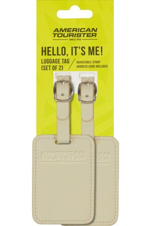 Accesorio de viaje TRAVEL ACCESSORIES Luggage Tag x 2 Coconut Sand