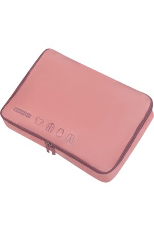 Accesorio de viaje TRAVEL ACCESSORIES Packing Organizers 5Pcs Pink/Mauve