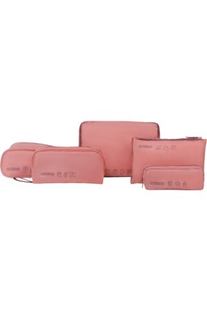 Accesorio de viaje TRAVEL ACCESSORIES Packing Organizers 5Pcs Pink/Mauve