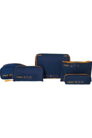 Accesorio de viaje TRAVEL ACCESSORIES Packing Organizers 5Pcs Navy/Orange