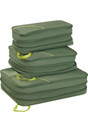 Accesorio de viaje TRAVEL ACCESSORIES Packing Cubes S/M/L Olive/Lime