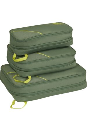 Accesorio de viaje TRAVEL ACCESSORIES Packing Cubes S/M/L Olive/Lime