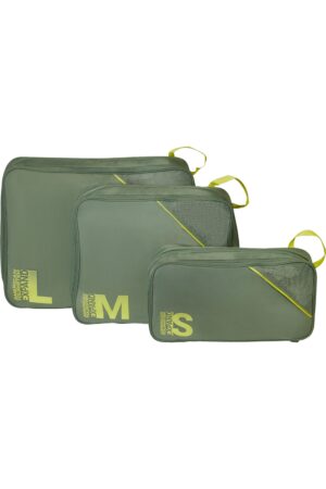 Accesorio de viaje TRAVEL ACCESSORIES Packing Cubes S/M/L Olive/Lime