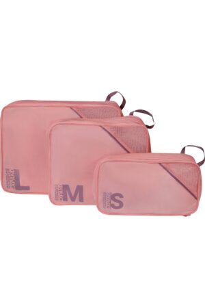 Accesorio de viaje TRAVEL ACCESSORIES Packing Cubes S/M/L Pink/Mauve