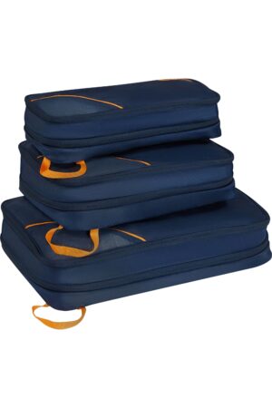 Accesorio de viaje TRAVEL ACCESSORIES Packing Cubes S/M/L Navy/Orange