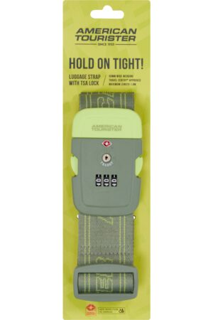 Accesorio de viaje TRAVEL ACCESSORIES Luggage Belt Tsa Olive/Lime