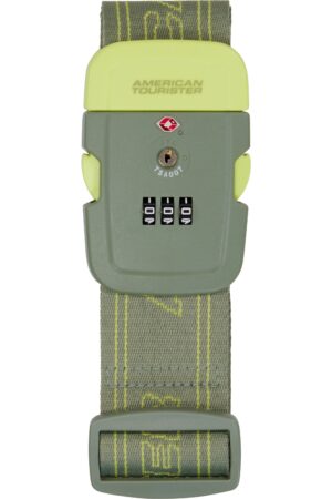 Accesorio de viaje TRAVEL ACCESSORIES Luggage Belt Tsa Olive/Lime